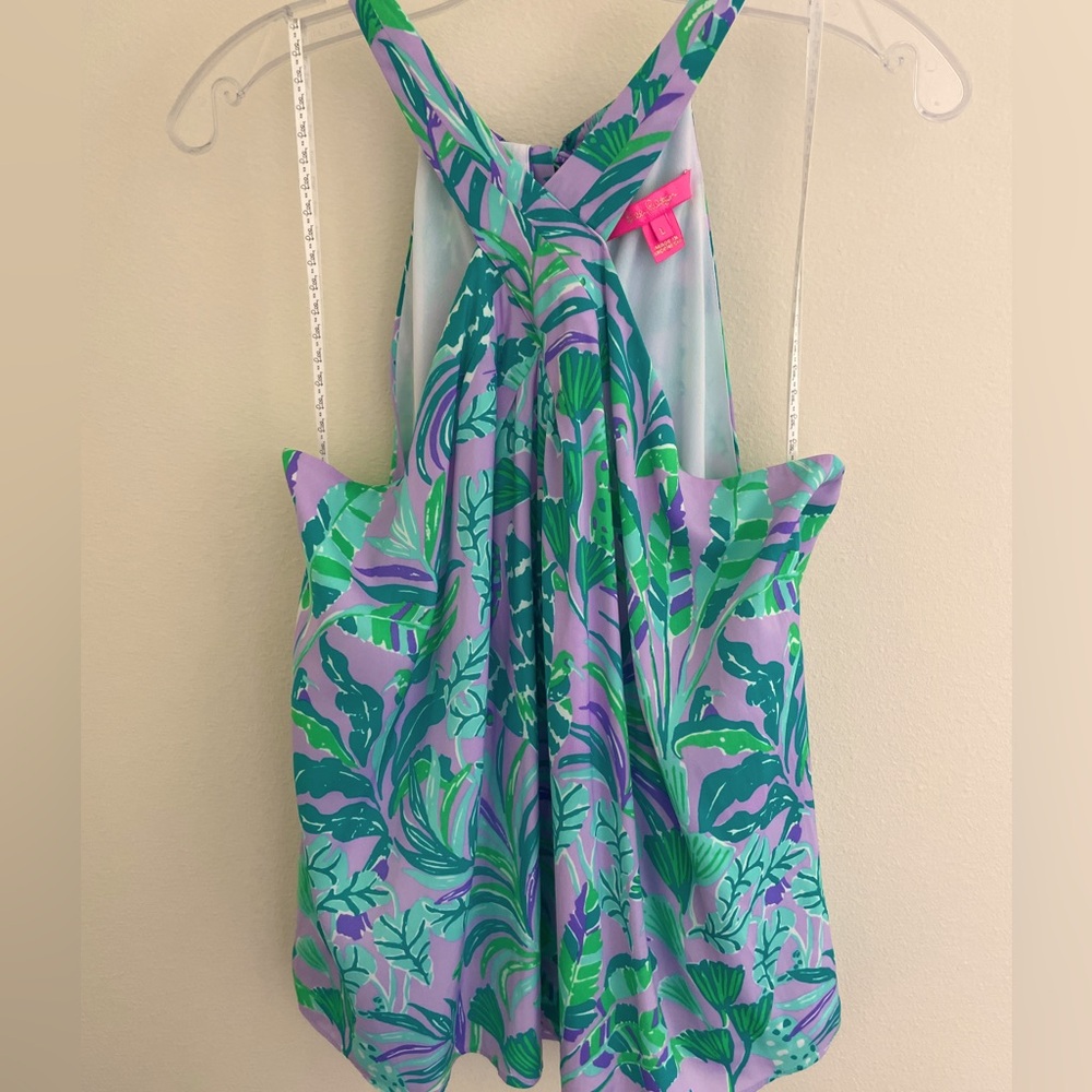 Lily Pulitzer Tropical Print Halter Top